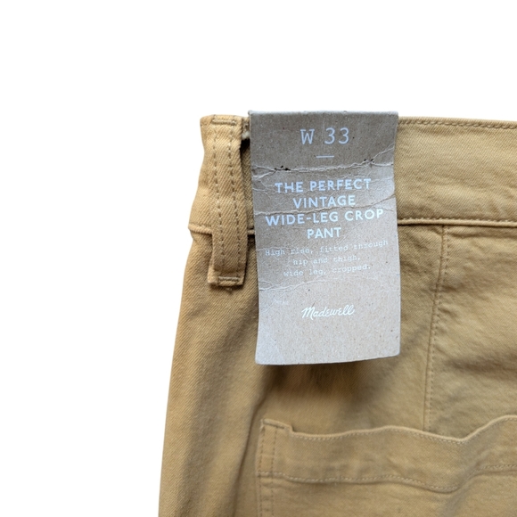 Madewell The Perfect Vintage Wide Leg Crop Pant - Picture 7 of 16